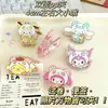 Clipes de acrílico PP personalizados com celebridades de anime de desenho animado, clipes de planner personalizados, clipes de livro transparentes versão Q, personalização DIY