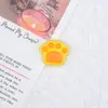 Mini Almohadillas de Pata de Gato Coloridas Brillantes DIY Pegamento de Crema Imanes para Refrigerador Hechos a Mano Accesorios para Pasadores Joyería Resina Accesorios para Ropa