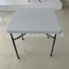 Hongqiao Hq-F70 Mesa Cuadrada Hueca de HDPE para Exteriores y Hogar Mesa y Silla Plegables Sopladas
