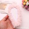 Súper lindos accesorios de tela con orejas de conejo al por mayor diadema de felpa accesorios para diadema decoración de ropa DIY cabeza de dibujos animados