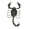 Broche de escorpión de pedrería vintage abrigo de hombre abrigo pin de insecto accesorios ropa de doble uso accesorios en stock venta al por mayor