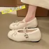 Zapatos Peludos de Moda y Versátiles con Lazo Oculto para Aumentar la Altura para Mujer 2026 Otoño/Invierno Nuevo Estilo Suave Mary Janes de Correa Única