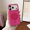 Aplicável para Capa de Celular Magnética com Anel de Silicone Líquido para Apple 18ProMax iPhone 17 Cobertura Total Capa Protetora com Botão AI