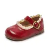 Zapatos Pequeños de Cuero Bordados Estilo Chino para Niñas, Zapatos de Princesa del Bosque, Nuevos Zapatos de Suela Suave con Moño para Niñas Primavera y Otoño 2025