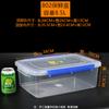 Caixa de Armazenamento Retangular de Plástico Transparente Hualong para Geladeira para Preservar Alimentos, Disponível em Vários Tamanhos para Congelar e Armazenar Alimentos