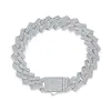 Pulseira de osso de dragão em prata S925, moda europeia e americana, mais vendida na Amazon, novo modelo para homens e mulheres, corrente cubana de moissanita
