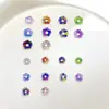 Nova Guirlanda Colorida Transfronteiriça Acessórios de Unhas DIY Flores de Gelo Transparentes Capa de Celular Brincos Acessórios de Cabelo