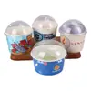 Tigelas de Papel Descartáveis com Logo Personalizável, Tigelas Redondas para Lanches, Tigelas de Arroz Espessas com Tampas, Atacado em Caixas Fechadas