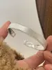 Caperucita Roja Explosiones Apertura Cepillada Pulsera Irregular de Plata 2025 Nuevo Industria Pesada Cuentas Pulsera Exquisita Blanca