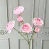 6 Flores de Camelia Artificiales para Decoración de Boda, Arreglo Floral para Fondo de Salón de Bodas, Decoración de Escenario, Arreglo Floral para Pasillo y Suelo