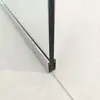 Pantalla Escandinava Forma Recta Mampara de Cristal para Baño Pantalla Separadora de Seco y Húmedo para Baño Pantalla de Cristal Sin Marco