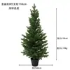 Nova Árvore de Natal 110cm Pinheiro Forrado com Lã Neve Pinheiro de Natal Árvore Decoração de Natal Shopping Center Móveis para Casa