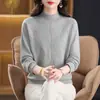 Tops Femininos 2026 Primavera, Outono, Inverno Slim-Fit, Camisetas Básicas Elegantes Novo Estilo Chinês, Malhas para Meia-Idade, Suéteres Versáteis