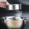 Colador de Harina Malla de Acero Inoxidable 304 de Mano Tamiz de Harina Doméstico Filtro de Azúcar Glass Tamiz de Malla Herramienta para Hornear Superfina