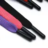 Atacado do Fabricante Cadarços Planos Espessos em Poliéster Colorido Adequados para Tênis Brancos, Sapatos de Lona, Calçados Esportivos e Roupas