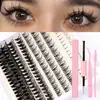 Pestañas Postizas Individuales de Racimo Ojo de Muñeca Barbie Best-Seller Transfronterizo Pestañas Inferiores Set Mixto con Pegamento Pestañas Naturales