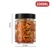 Frasco de pepinillos, Frasco de mermelada, Frasco de miel, Frasco de vidrio transparente, Frasco dispensador de salsa picante, Frasco vacío con tapa, Frasco de almacenamiento, Frasco sellado