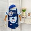 Estilo Coreano Verano Niña Bebé Oso Fresa Kolomi Judy Conejo vestido Tres colores Dibujos Animados Falso Dos piezas Camiseta Vestido