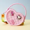 Monedero de silicona con forma de cueva cuadrada para niños, bolso cruzado para caminar, divertido y bonito bolso de silicona para cambio.
