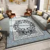 Alfombra vintage transfronteriza de Amazon, plegable, antideslizante, lavable, alfombra para sala de estar, resistente a la suciedad, fácil de mantener, alfombra para sofá y mesa de centro