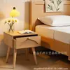 Producto Nuevo en Stock: Gabinete de Almacenamiento de Madera Maciza Estilo Ins, Gabinete de Noche de Mimbre para Dormitorio, Gabinete Pequeño de Almacenamiento, Gabinete de Almacenamiento, Organizador