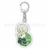 Cazador de demonios: Kimetsu No Yaiba Colgante Transparente de Doble Cara Llavero Acrílico de Anime Dropshipping Muestra Acrílica