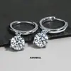 Brincos de Água Brincos de Moissanita Brincos Femininos 2025 Novo Nicho Temperamento Prata Pura Totalmente Diamante Brincos de Alta Qualidade