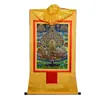 Buda Yuan Hui Pintura Colgante Thangka Karma Kagyu Convertido a Estilo Tibetano Bronce Dorado Estudio Estatua de Buda Zen Murales