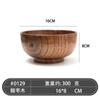 Tazón de madera de azufaifo silvestre estilo japonés tazón para fideos instantáneos tazón redondo para el hogar antiquemaduras tazón para sopa tazón para arroz fabricantes mayoristas de tazón chino de madera