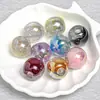 Cuentas Dingyi de agujero grande cielo estrellado luna fría resina electrochapada accesorios DIY para cadena de teléfono, pulsera, materiales para accesorios de cabello