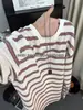 Camiseta de manga larga a rayas color block retro americano, nueva colección de otoño para hombre, estilo holgado y casual, perfecta como capa interior o camiseta básica