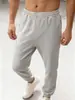2026 Novas Calças de Moletom Casuais Largas Moda Versátil Calças Casuais Longas Calças Jogger Cor Sólida Com Veludo Skinny