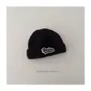 Novo Chapéu de Tricô Infantil de Nicho Outono/Inverno 2025 Estilo Coreano Cor Doce Logo de Letra Versátil Chapéu de Tricô para Bebê
