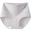 Ropa Interior de Algodón Puro para Mujer, Jacquard de Algodón Puro 10A Entrepierna Cintura Alta Control de Abdomen Tallas Grandes Shorts Sueltos para Mujer