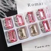 Cristales K9 Corte 6*10 Rectangulares Sin Base, Decoraciones Brillantes de Uñas de Alta Calidad