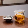 Taza de Té Fair Pétalo Mar de Té Vidrio de Borosilicato Alto Divisor de Té de Gama Alta Tetera Té Hogareño Resistente a Altas Temperaturas Juego de Té Kung Fu
