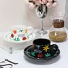 Juego de Taza de Café y Platillo de Cerámica Estilo Francés, Alta Estética Girasol Taza de Leche para el Té de la Tarde Caja de Regalo, Regalo Souvenir
