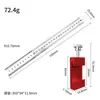 Regla triangular extendida de aleación de aluminio para carpintería, regla de ángulo métrico, herramienta de medición de marcado y posicionamiento para carpintería