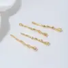 Accesorios para Aretes al por Mayor Chapado en Oro de 14K Lava Líquida Colgante Largo Charms para Aretes DIY Piezas de Joyería