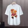 Nova camiseta de manga curta masculina verão coreano estilo moderno simples meia manga top Hong Kong estilo frouxo casual moda marca t-shirt