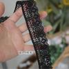 Preto/branco exportação fio de pressão renda elástica tridimensional renda feita à mão DIY acessórios de vestuário gola manga material