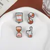 Línea Cruzada Inglés Aliexpress Pin Pin de Ropa Collar Pin Médico Bolsa de Café Broche Accesorios Insignia de Metal