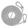 Cuerda de alambre de acero recubierta engrosada, tendedero antideslizante de acero inoxidable para exteriores, cuerda para secar edredones para exteriores, correa para mascotas