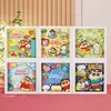 Pegatina de Pintura 3D Estéreo DIY Auténticamente Autorizada de Dibujos Animados Crayon Shin-Chan Materiales Hechos a Mano Regalos para Niños Estudiantes