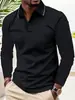 Nueva Camisa Polo de Verano para Hombre con Cuello, Mangas Cortas, Top Deportivo Casual para Golf, Camiseta de Manga Corta con Bloques de Color