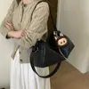 Bolso de Gran Capacidad para Mujer 2025 Nuevo Otoño e Invierno Retro Casual Bolso Cruzado Simple Cuero Suave Hombro Comutador Bolso Almohada