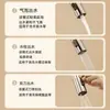 Grifo Giratorio de Instalación Universal para Fregadero de Cocina, Cabezal Extensor de Caño Antisalpicaduras con Potenciador de Presión