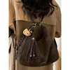 Bolsa Feminina Nova Estilo Coreano Vintage Moda Primavera 2026 Bolsa de Ombro para o Trabalho Bolsa de Mão de Nicho Bolsa Tote Vintage