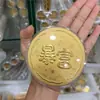 520 Regalo Día de la Madre Oro Puro Moneda de Oro 999 50mg Princesa, Que Te Hagas Rico Feliz Cumpleaños Moneda de Oro Artesanía de Oro