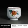 Copo de Degustação de Chá de Cerâmica Pintado à Mão Copo de Chá Kung Fu Tigela de Chá de Tamanho Pequeno Estilo Japonês Copo Único para Mestre